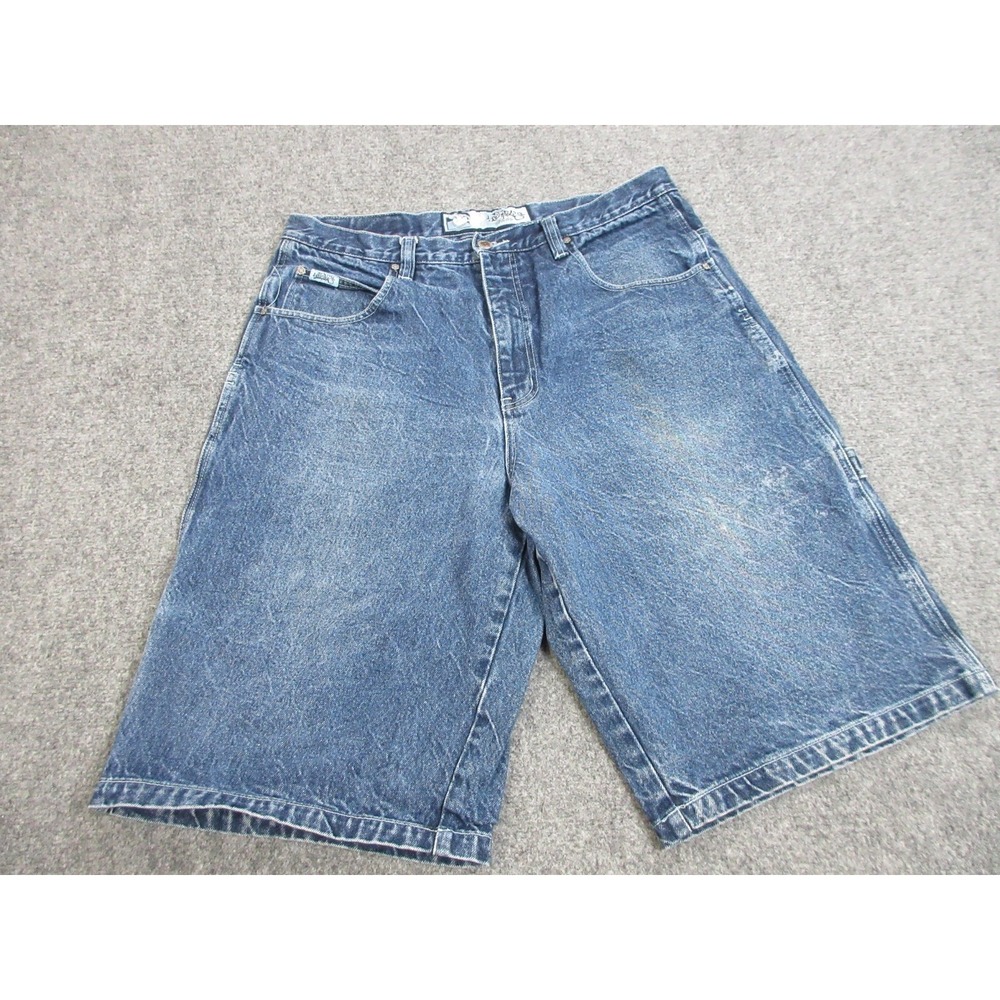 VINTAGE‎ Y2K Southpole Shorts Mens 36 Blue Denim Baggy Hip Hop Skater 36X25
